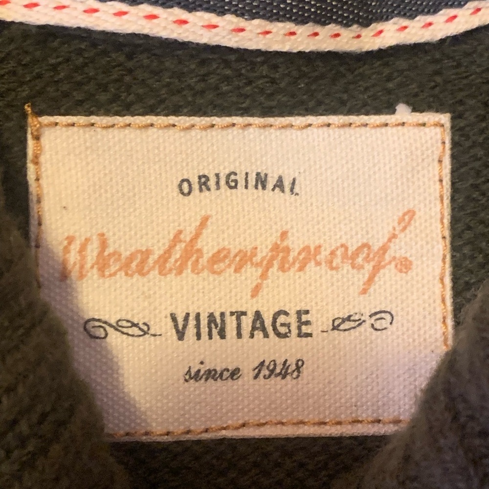 Weatherproof Men's Sweater Small Forest Green Toggle Front Collar Vintage - Picture 2 of 9